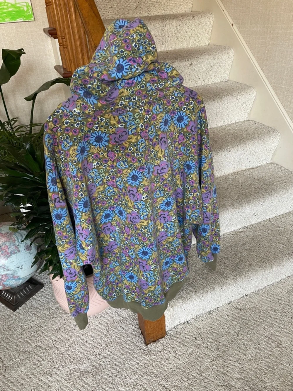 Natural Life Bohemian Oversized Floral Hoodie - Picture 8 of 14